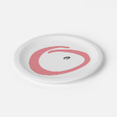 ピンク妊婦ベビーシャワーかわいい紙プレート ペーパープレート (アングル)