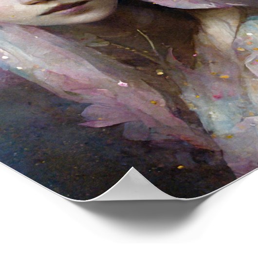 ピンク妖精3ファンタジーアートポスター ポスター (角)