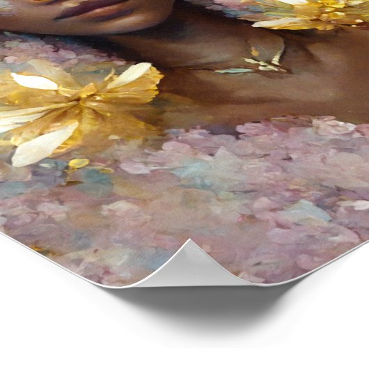 ピンク妖精4ファンタジーアートポスター ポスター (角)