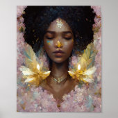 ピンク妖精4ファンタジーアートポスター ポスター (正面)