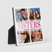 ピンク姉妹フォトコラージュ フォトプラーク (正面)