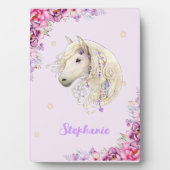 ピンク威厳のあると紫のポストのボホウズマシェード フォトプラーク (正面)