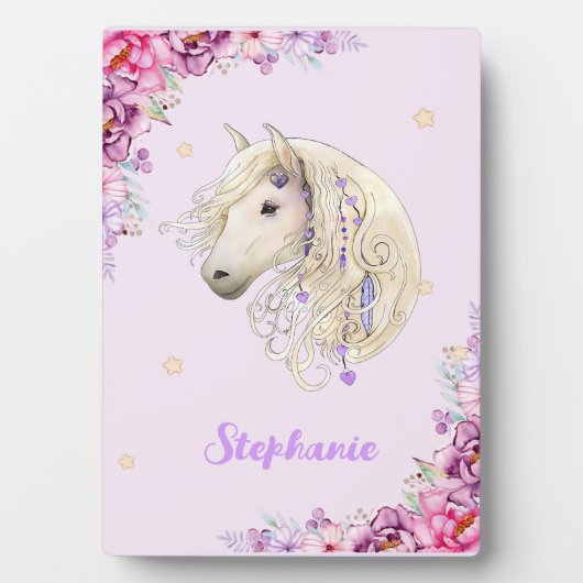 ピンク威厳のあると紫のポストのボホウズマシェード フォトプラーク (正面)