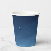 ピンク宇宙クマ宇宙飛行士ベビーシャワー 紙コップ (裏面)