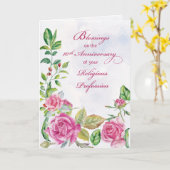 ピンク宗教家10周年記念 カード (黄色い花)