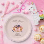 ピンク小さなかわいこちゃんパイベリーバウ赤ちゃんシャワー ペーパープレート (パーティー)
