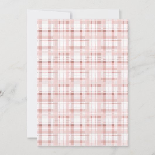 ピンク小さなカボチャのトラックの女の子の赤ちゃんシャワー 招待状 (裏面)