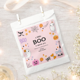 ピンク小さなブーかわいい幽霊ハロウィーン赤ちゃんシャワー フェイバーバッグ