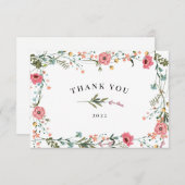 ピンク山花サンキューカード サンキューカード