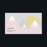 ピンク山 名刺<br><div class="desc">ピンクの日曜日の雪によっておおわれる山。</div>