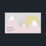 ピンク山 名刺<br><div class="desc">ピンクの日曜日の雪によっておおわれる山。</div>