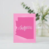 ピンク州アリゾナポストカード ポストカード (スタンド正面)