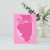 ピンク州イリノイ ポストカード (スタンド正面)