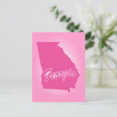 ピンク州ジョージア葉書 ポストカード (スタンド正面)