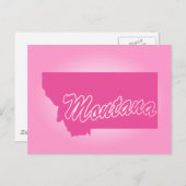 ピンク州モンタナポストカード ポストカード (正面/裏面)