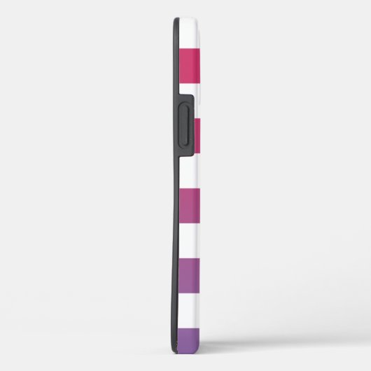 ピンク市松模様にからパープルオムブレパターン Case-Mate iPhoneケース (裏面 / 右)