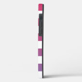 ピンク市松模様にからパープルオムブレパターン Case-Mate iPhoneケース (裏面 / 左)