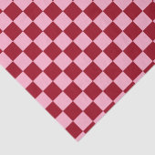 ピンク市松模様にとブルゴーニュ 薄葉紙 (詳細)