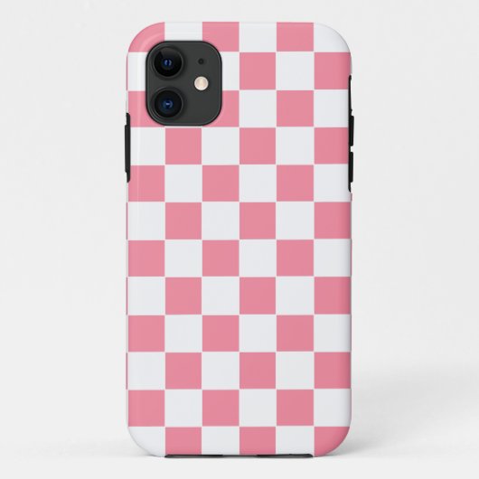 ピンク市松模様にと白 Case-Mate iPhoneケース (裏面)