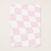 ピンク市松模様にのイヤリング表示カード (裏面)