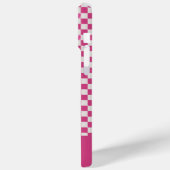 ピンク市松模様にのハート Case-Mate iPhoneケース (裏面 / 左)