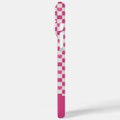 ピンク市松模様にのハート Case-Mate iPhoneケース (裏面 / 左)