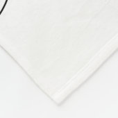 ピンク市松模様にスマイル顔毛布 フリースブランケット (角)