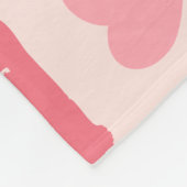 ピンク市松模様にデザインブランケット フリースブランケット (角)