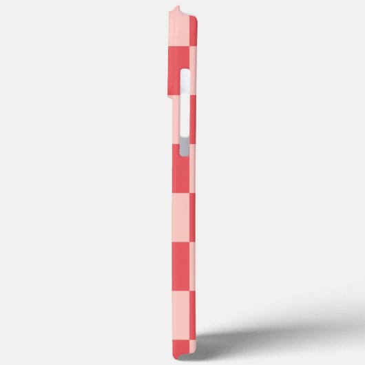 ピンク市松模様に赤ギンガム Case-Mate iPhoneケース (裏面 / 左)