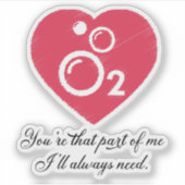 ピンク常に恋人 シール (正面)