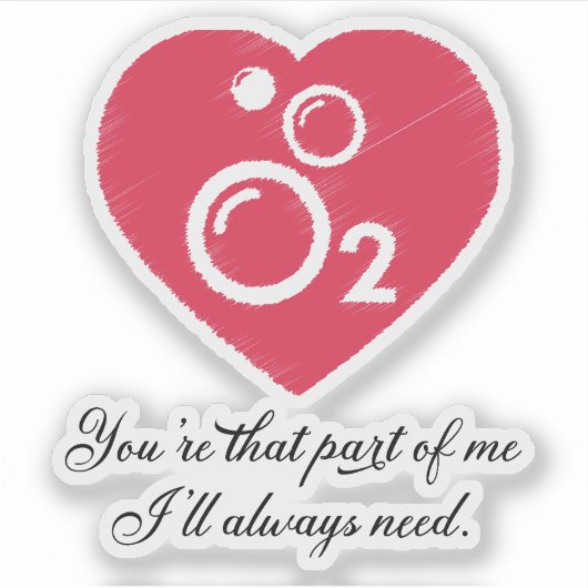 ピンク常に恋人 シール (正面)