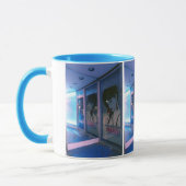 ピンク幸運なネイル マグカップ (左)