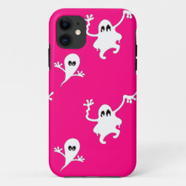 ピンク幽霊たち iPhone 11 ケース
