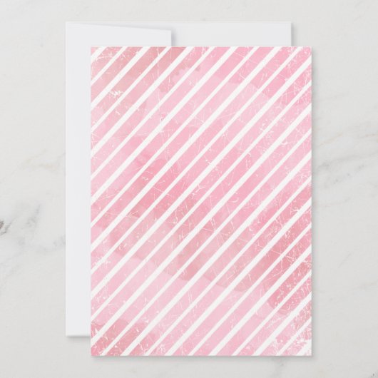 ピンク幽霊キッズハロウィーン誕生日パーティー 招待状 (裏面)