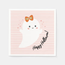 ピンク幽霊ハッピーハローウィン