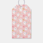 ピンク幽霊ハロウィンギフトラベルピンクハロウィンギフト ギフトタグ (正面)