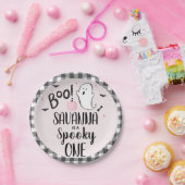 ピンク幽霊ハロウィーン誕生日パーティー紙プレート ペーパープレート (パーティー)