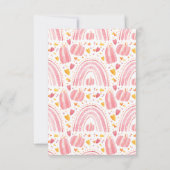 ピンク幽霊リトルブガールズセカンド誕生日 サンキューカード (裏面)