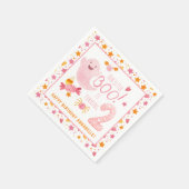 ピンク幽霊リトルブターニング2歳の誕生日 スタンダードカクテルナプキン (角)