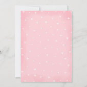 ピンク幽霊リトルブバースデーパーティハロウィーン 招待状 (裏面)