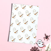 ピンク幽霊衣装パーティー誕生日 招待状