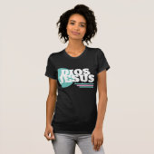 ピンク幾何学信仰Diosクリスチャンの俗語 Tシャツ (正面フル)