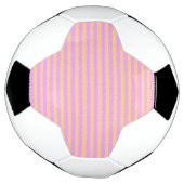 ピンク幾何学模様 サッカーボール (回転)