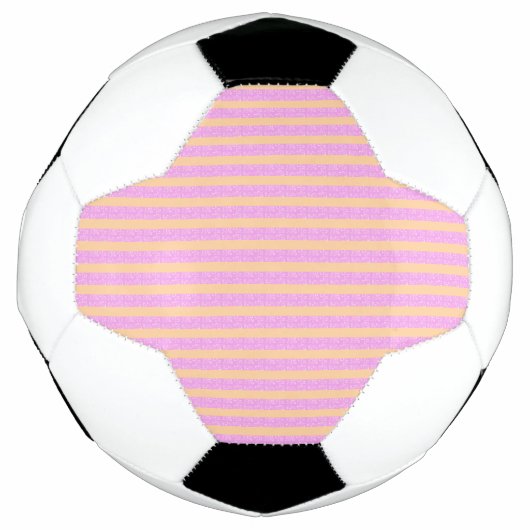 ピンク幾何学模様 サッカーボール (正面)