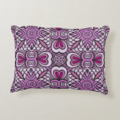 ピンク幾何学的シームレスパターン装飾用クッション アクセントクッション (裏面)