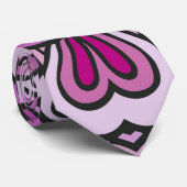 ピンク幾何学的シームレスパターン ネクタイ (ロール)