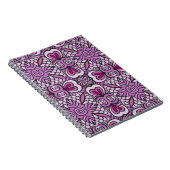 ピンク幾何学的シームレスパターン ノートブック (右側)