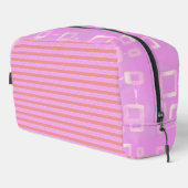 ピンク幾何学的 ドップキット (右コーナー)