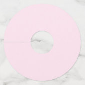 ピンク幾何学的 ワイングラスタグ (裏面)