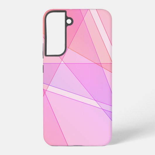 ピンク幾何学的 SAMSUNG GALAXYケース (裏面)
